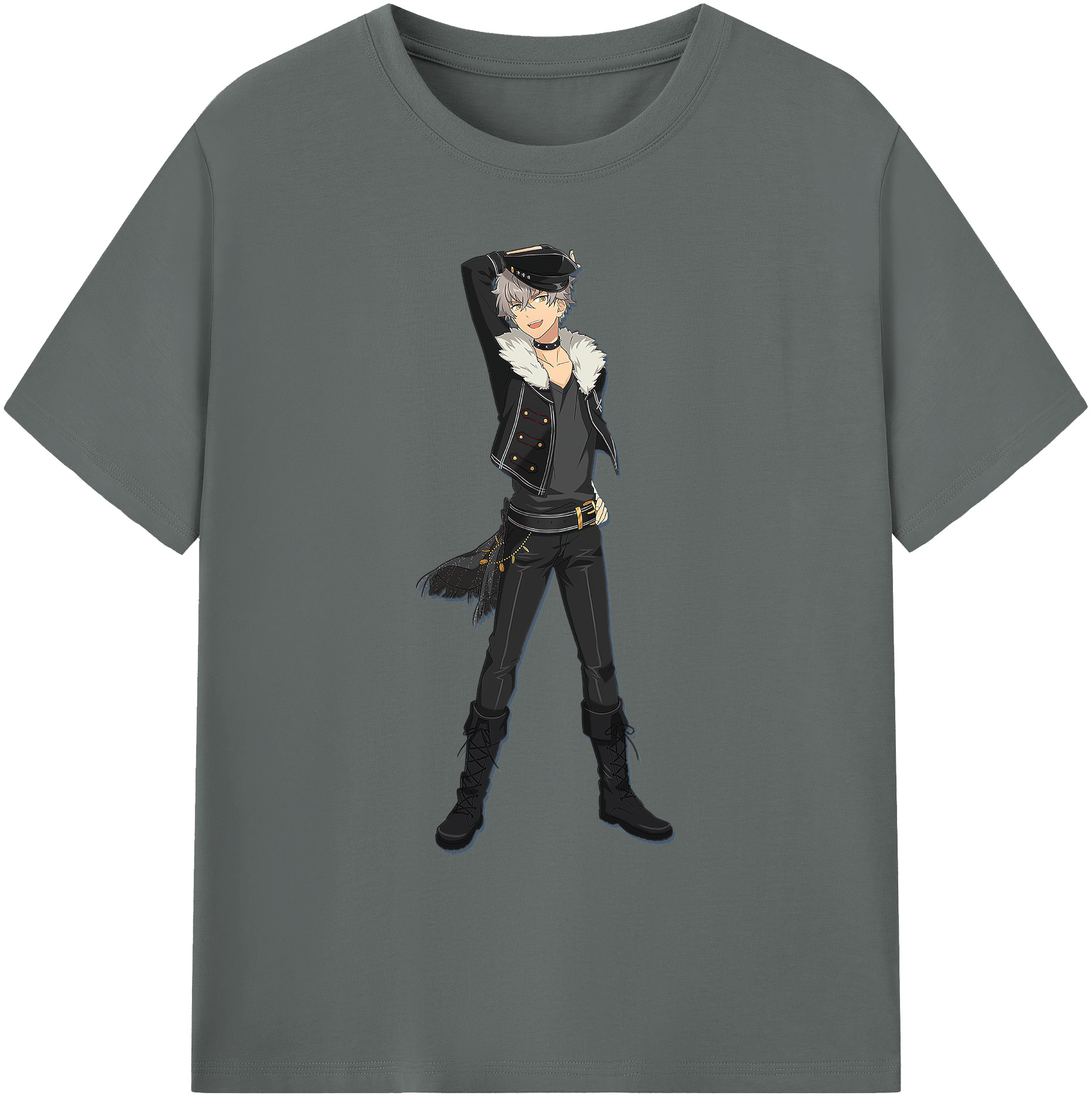 （画像用） あんさんぶるスターズ! Ensemble Stars 綿100％ メンズ半袖Tシャツ｜肌触りやわらか＆通気性